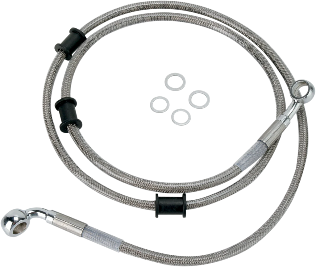 Brake Line - Front (Upper) - Stainless Steel DragSpecialties 680214 - Main Product View