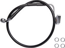 Load image into Gallery viewer, Brake Line - Rear - ABS - Black DragSpecialties 6172101-BLK - Main Product View