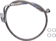Load image into Gallery viewer, Brake Line - Rear - ABS - Stainless Steel DragSpecialties 6172101 - Main Product View