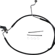 Load image into Gallery viewer, Brake Line - Rear - Black - +3" - Softail '04-'06 DragSpecialties 640223-3BLK - Main Product View