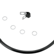 Load image into Gallery viewer, Brake Line - Rear - Black DragSpecialties 640111-BLK - Main Product View