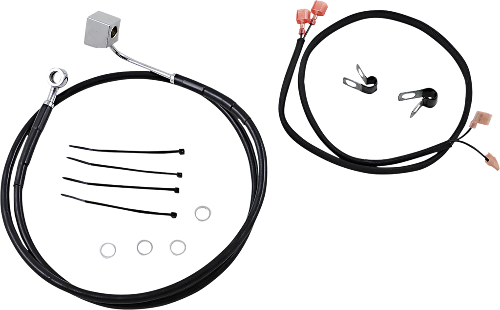 Brake Line - Rear - Black DragSpecialties 640220-BLK - Main Product View
