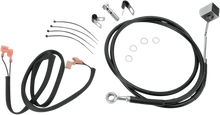Load image into Gallery viewer, Brake Line - Rear - Black DragSpecialties 640220-BLK - Side View