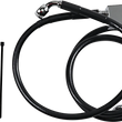 Load image into Gallery viewer, Brake Line - Rear - Black DragSpecialties 640221-BLK - Main Product View