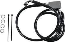 Load image into Gallery viewer, Brake Line - Rear - Black DragSpecialties 640221-BLK - Main Product View
