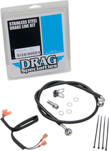 Load image into Gallery viewer, Brake Line - Rear - Black DragSpecialties 640222-BLK - Main Product View