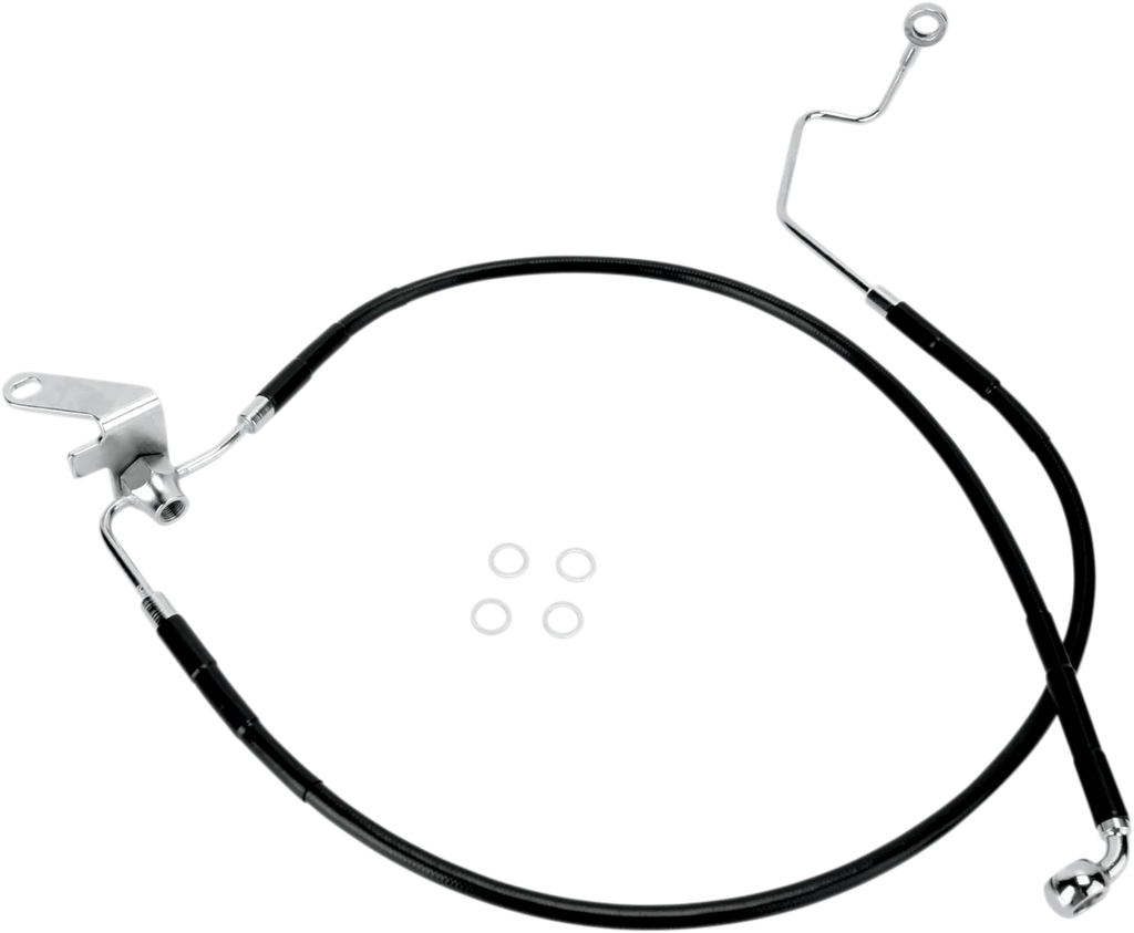 Brake Line - Rear - Black DragSpecialties 640223-BLK - Main Product View