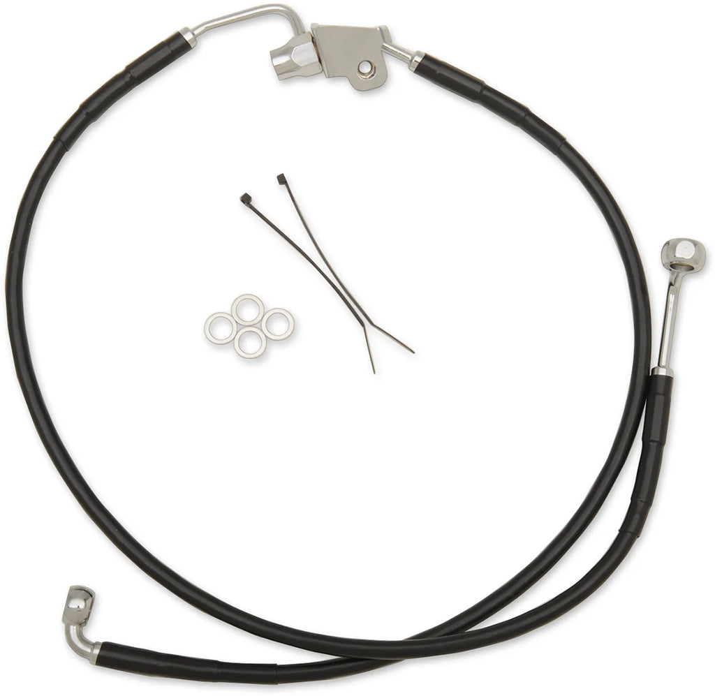 Brake Line - Rear - Black DragSpecialties 640240B - Main Product View