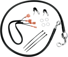 Load image into Gallery viewer, Brake Line - Rear - Black DragSpecialties 640320-BLK - Main Product View