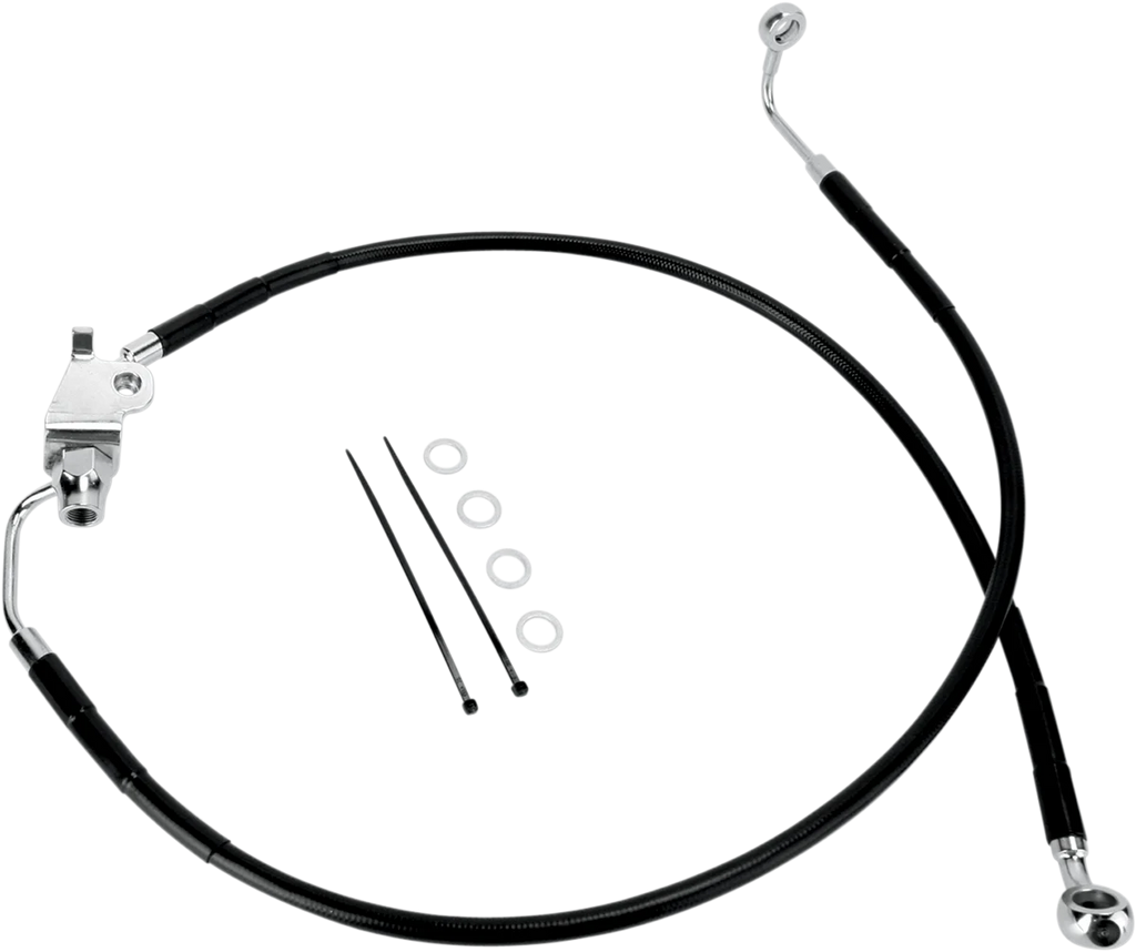 Brake Line - Rear - Black DragSpecialties 660320-BLK - Main Product View