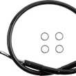 Load image into Gallery viewer, Brake Line - Rear - Master Cylinder to ABS - Black DragSpecialties 618599-BLK - Main Product View