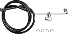 Load image into Gallery viewer, Brake Line - Rear - Non-ABS - Black DragSpecialties 6141900-BLK - Main Product View