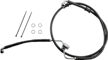 Load image into Gallery viewer, Brake Line - Rear - Non-ABS - Black DragSpecialties 6141900-BLK - Side View