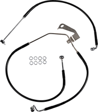 Load image into Gallery viewer, Brake Line - Rear - Non-ABS - Black DragSpecialties 640232-BLK - Main Product View