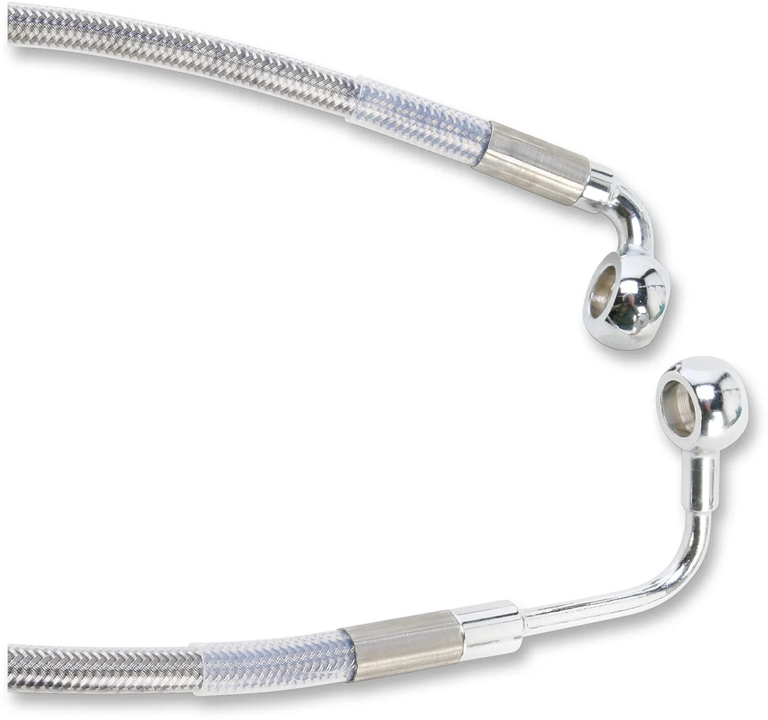 Brake Line - Rear - Stainless Steel DragSpecialties 640240 - Side View