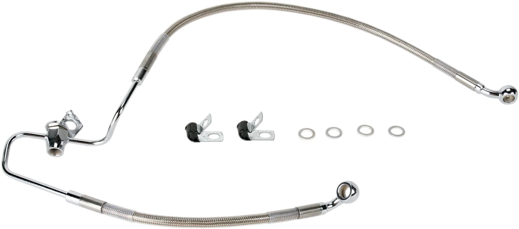 Brake Line - Rear - Stainless Steel DragSpecialties 660320 - Main Product View