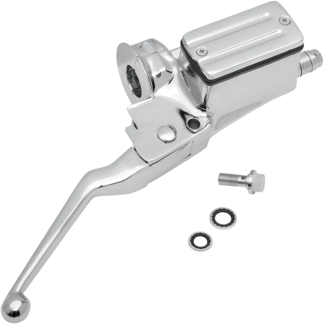 Brake Master Cylinder - 5/8" - Black DragSpecialties 07-0542B-1NU - Side View