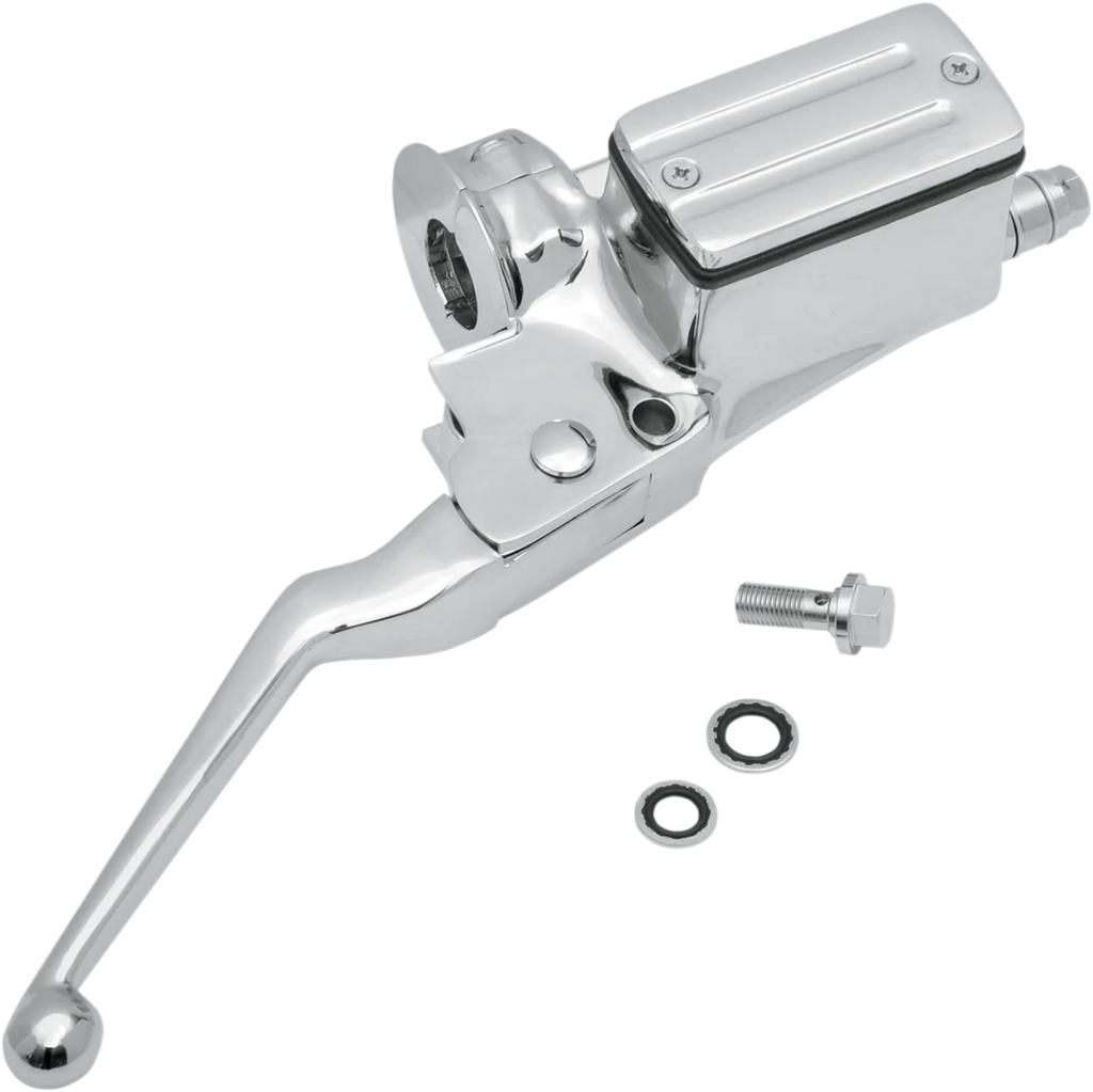 Brake Master Cylinder - ABS - Black DragSpecialties H07-0791MB-1 - Side View