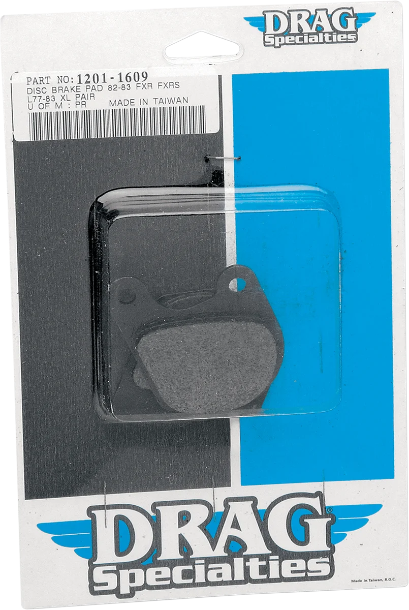 Brake Pads - XL/FX DragSpecialties 16-0907SCP-2 - Side View