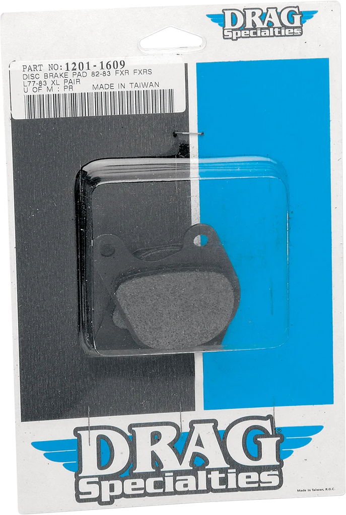 Brake Pads - XL/FX DragSpecialties 16-0907SCP-2 - Side View