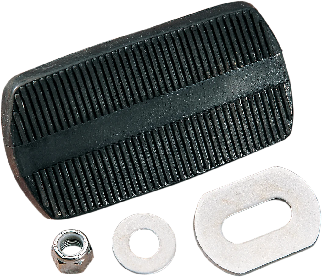 Brake Pedal Pad - Black - FL DragSpecialties 17-0413-SC2 - Main Product View