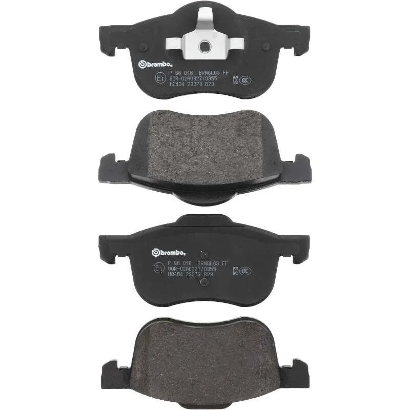 Brembo 00-06 Volvo S60/ Volvo XC70/ Volvo V70/ Volvo S80 Front Low-Met Brake Pad - Back View