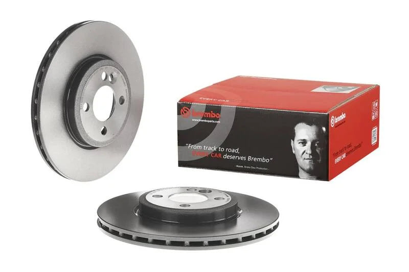Brembo 07-15 Mini Cooper Front Premium UV Coated OE Equivalent Rotor - Main Product View