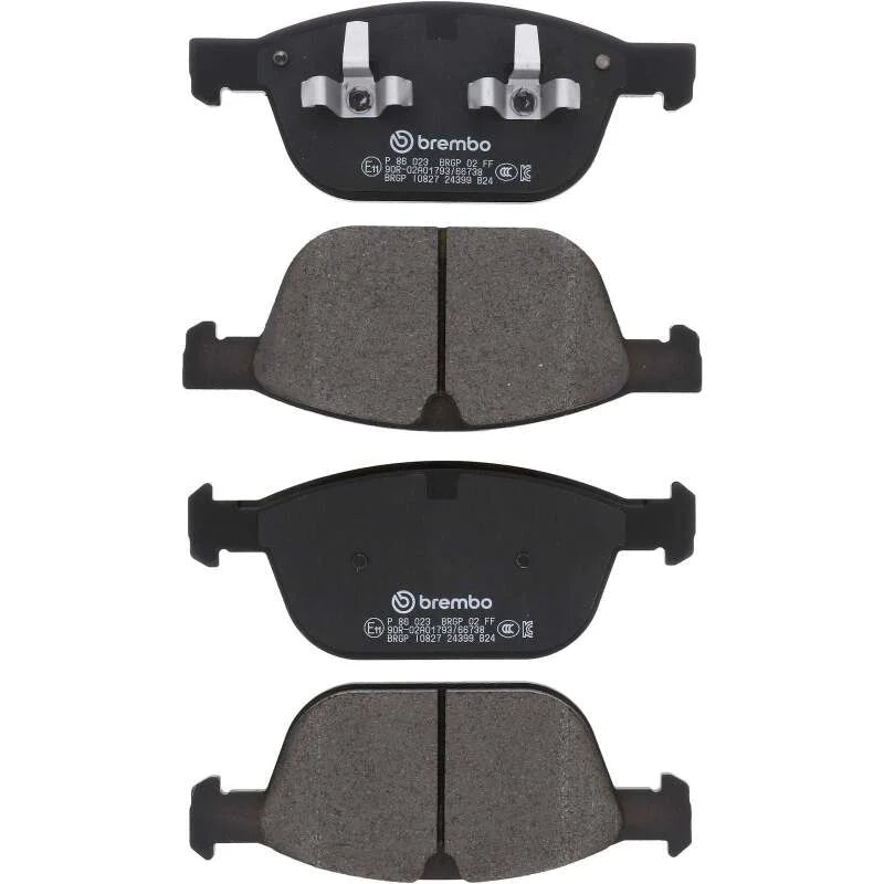 Brembo 10-15 Volvo XC90/ Volvo XC60 Front Low-Met Brake Pad - Side View