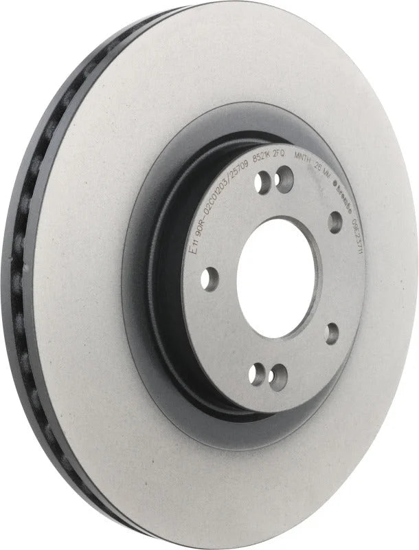 Brembo 15-18 Porsche Macan Front Grooved UV Coated Rotor