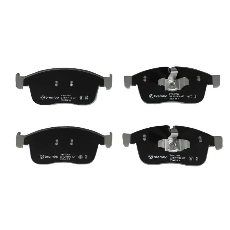 Brembo 16-17 Volvo XC60 Front NAO Brake Pad - Side View