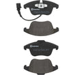 Load image into Gallery viewer, Brembo 17-18 Volkswagen Passat/Tiguan/ Audi Q3/Q3 Quattro Front Low-Met Brake Pad - Side View