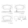 Load image into Gallery viewer, Brembo 18-21 Genesis G70/ Kia Stinger Rear NAO Brake Pad