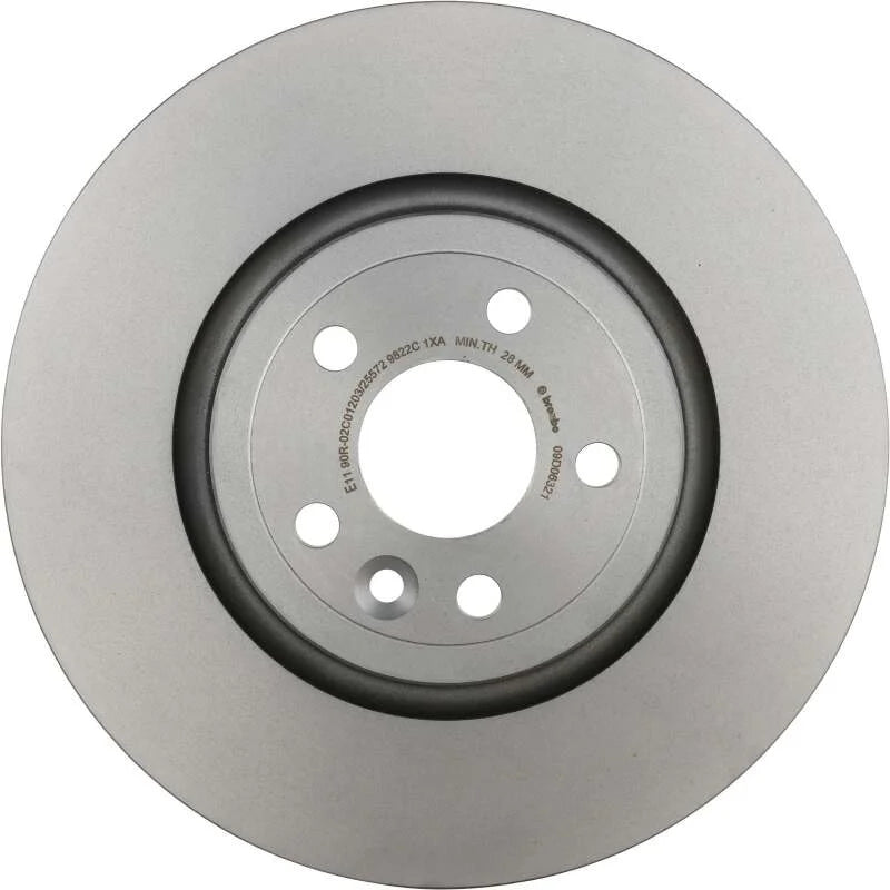 Brembo 18-22 Nissan Leaf/Rogue/19-22 Rogue Sport Rear UV Coated Rotor - Installation View
