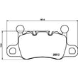 Load image into Gallery viewer, Brembo 20-21 Porsche 911/Panamera/Cayman/718 Cayman/718 Spyder Rear Low-Met Brake Pad