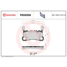 Load image into Gallery viewer, Brembo 20-21 Porsche 911/Panamera/Cayman/718 Cayman/718 Spyder Rear NAO Brake Pad
