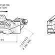 Load image into Gallery viewer, Brembo 2010 Aprilia RSV4 Factory/2013 RSV4 Factory APRC ABS M-50 Brake Caliper - Front Right - Side View