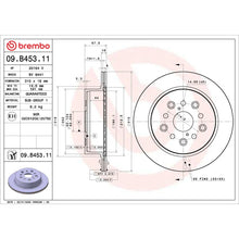 Load image into Gallery viewer, Brembo OE 01-06 Lexus LS430 UV Coated Brake Disc - Rear