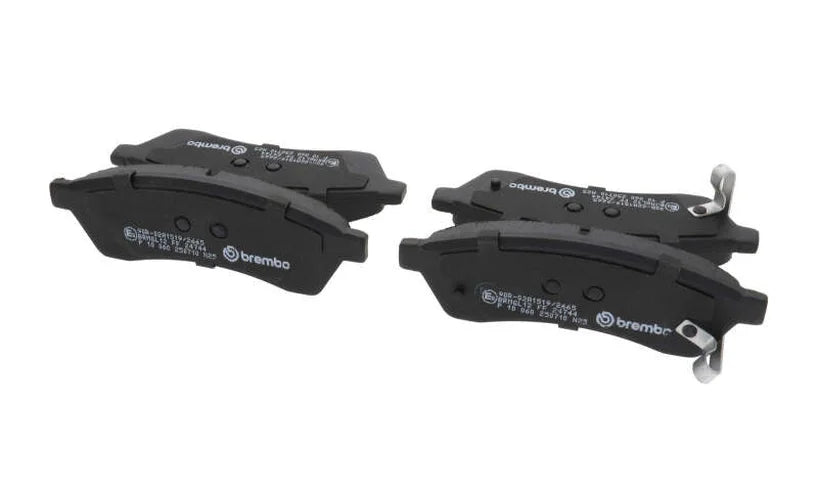 Brembo OE 04-06 Suzuki Verona PRIME Low-Met Brake Pad - Rear - Back View