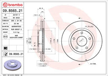 Load image into Gallery viewer, Brembo OE 13-19 Nissan Sentra UV Coated Brake Disc - Front
