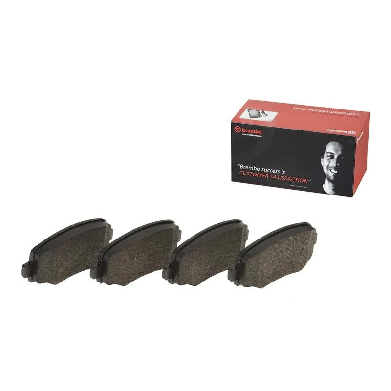 Brembo OE 15-17 Chrysler 200/14-23 Jeep Cherokee/2016 Grand Cherokee PRIME Low-Met Brake Pad - Rear - Back View