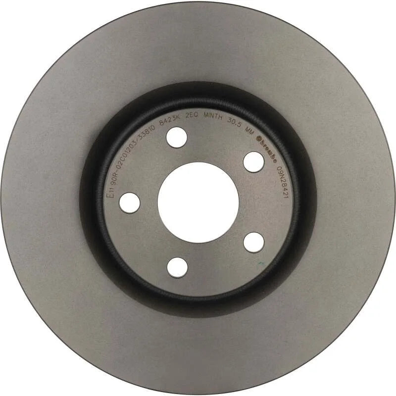 Brembo OE 15-18 Ford Edge Friction Brake Disc - Back View