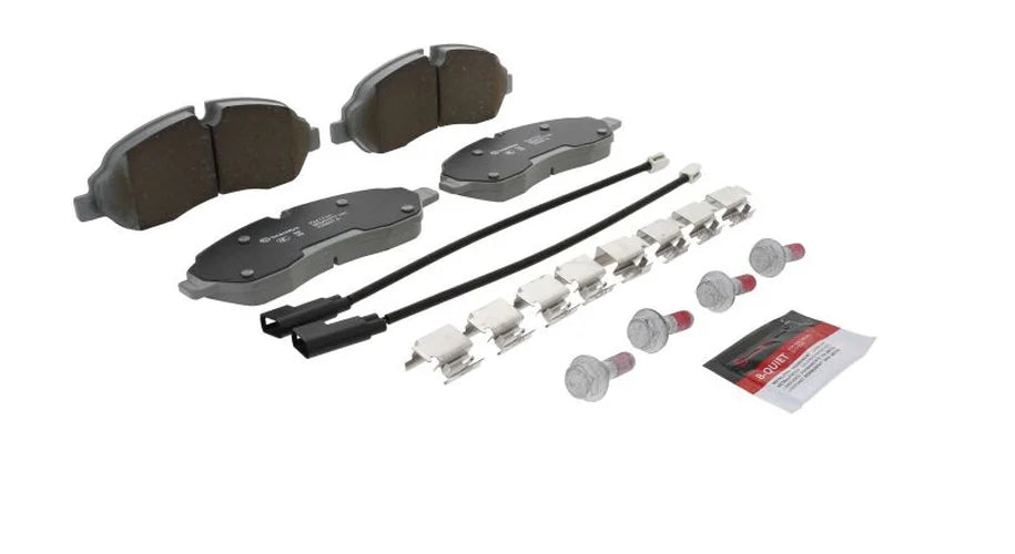 Brembo OE 15-23 Ford Transit-150/Transit-250/Transit-350/Transit-350 HD Ceramic Brake Pad - Front - Side View