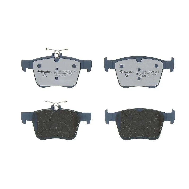 Brembo OE 16-18 Audi A3 Sportback e-tron/15-17 Walkswagen e-Golf Brake Pad - Rear - Installation View