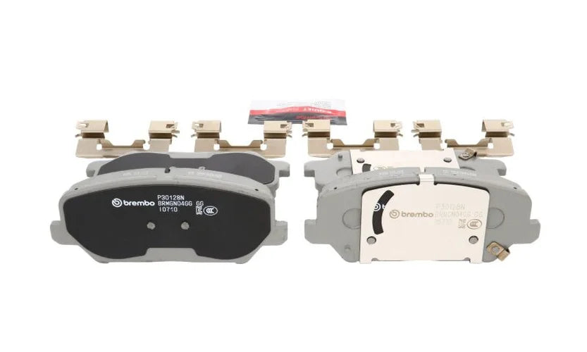 Brembo OE 17-19 Kia Cadenza/17-18 Forte/2017 Forte Koup/17-18 Forte5 PRIME Ceramic Brake Pad - Front - Installation View