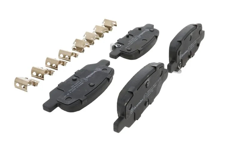 Brembo OE 17-21 Tesla Model 3/2021 Model Y Brake Pad - Rear - Installation View