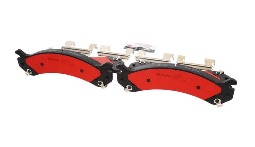 Brembo OE 18-20 Chevrolet Express 3500/GMC Savana 3500 Ceramic Brake Pad - Front - Side View