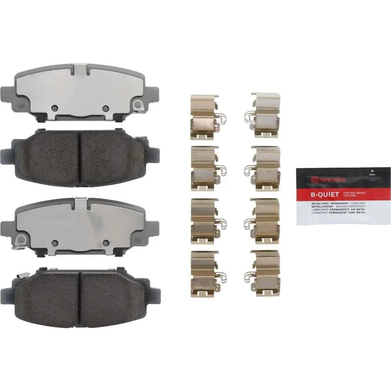 Brembo OE 18-24 Jeep Wrangler PRIME Ceramic Brake Pad - Rear - Side View