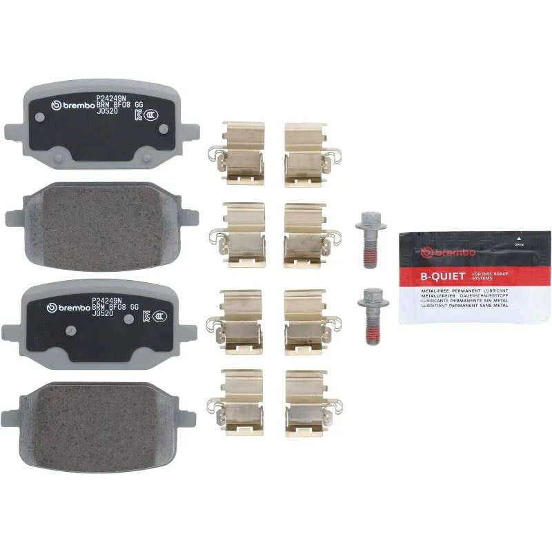 Brembo OE 20-22 Ford Explorer/20-22 Police Interceptor Utility PRIME Ceramic Brake Pad - Rear - Side View