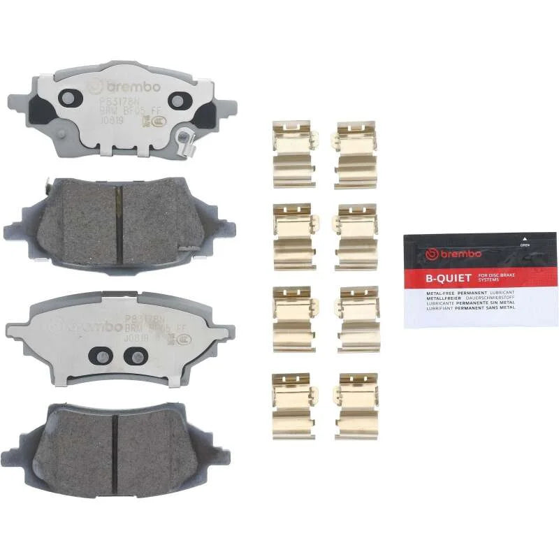 Brembo OE 20-22 Toyota C-HR PRIME Ceramic Brake Pad - Rear - Side View