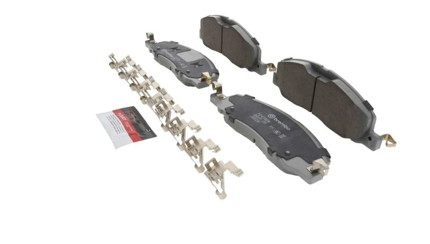 Brembo OE 20-23 Ford Explorer/Police Interceptor Utility/Lincoln Aviator Ceramic Brake Pad - Front - Side View